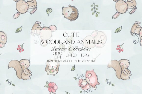Cute Woodland Animals Pattern: A Versatile Design for Every Occasion