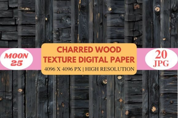 Enhancing Creative Projects with Charred Black Wood Texture Papers