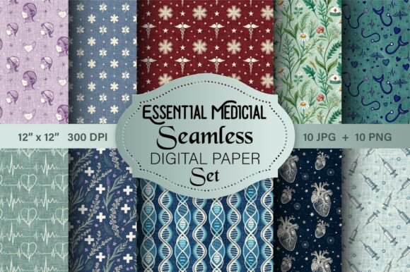 Essential Medical Seamless Pattern Pack: A Strategic Tool for Science-Inspired Design