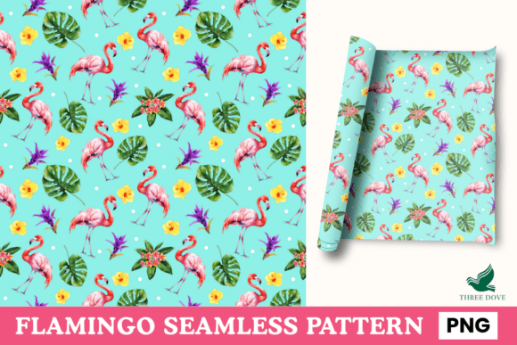 Flamingo Seamless Pattern - 08: A Versatile Digital Design Tool for Modern Creators