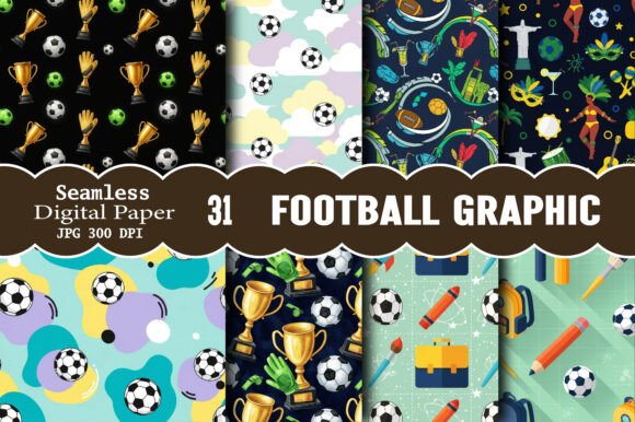 Football Graphic Pattern: A Versatile Design for Creative Projects