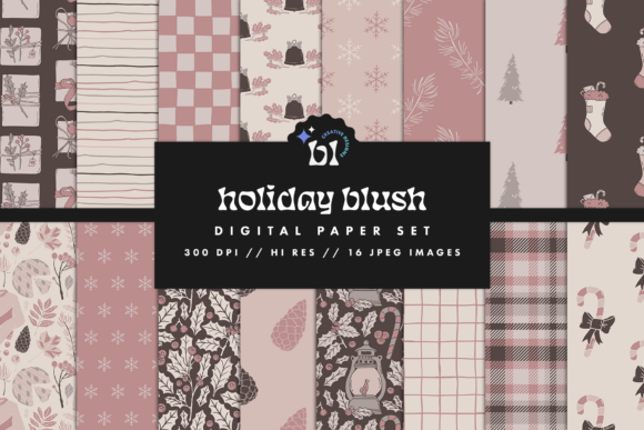 Holiday Blush Digital Paper: A Versatile Resource for Creative Projects