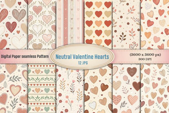 Neutral Valentine Hearts Seamless Digita: A Strategic Tool for Creative Professionals and Entrepreneurs