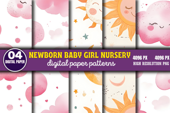 Newborn Baby Girl Nursery Paper Pattern – A Creative Addition to Your Projects