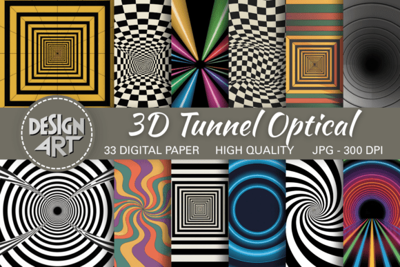 Unlocking the Future of Design with 3D Tunnel Optical Patterns