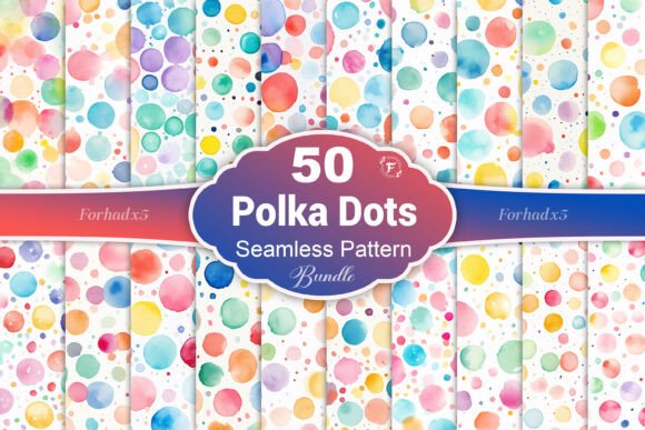 Watercolor Polka Dots Pattern: A Versatile Design Element